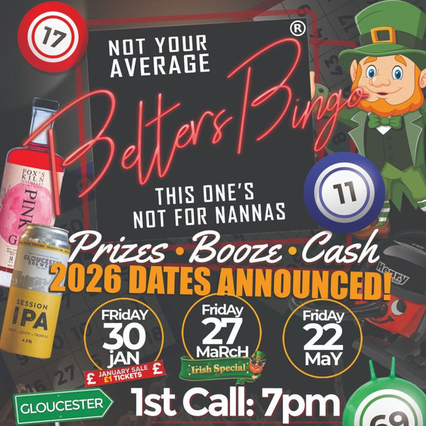 Belters Bingo 30th January - 30 Jan 2026