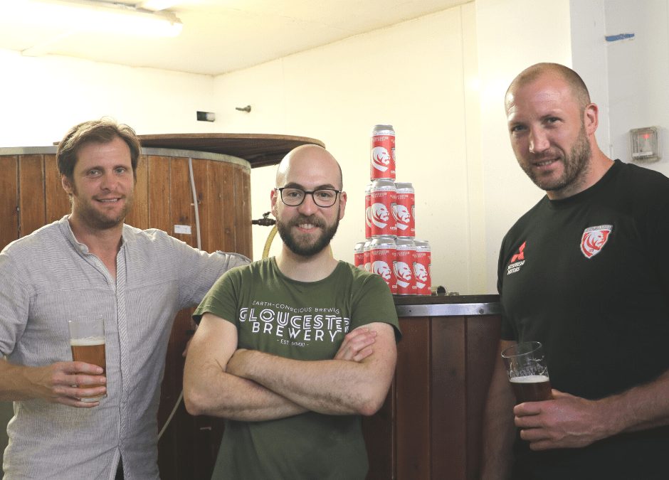Gloucester Rugby Head Coach visits Gloucester Brewery
