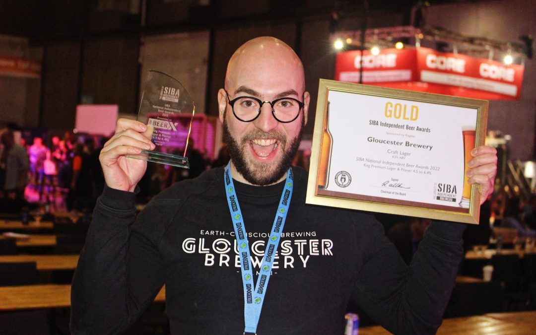Gloucester Brewery's Lager wins silver champion keg beer award at SIBA BeerX