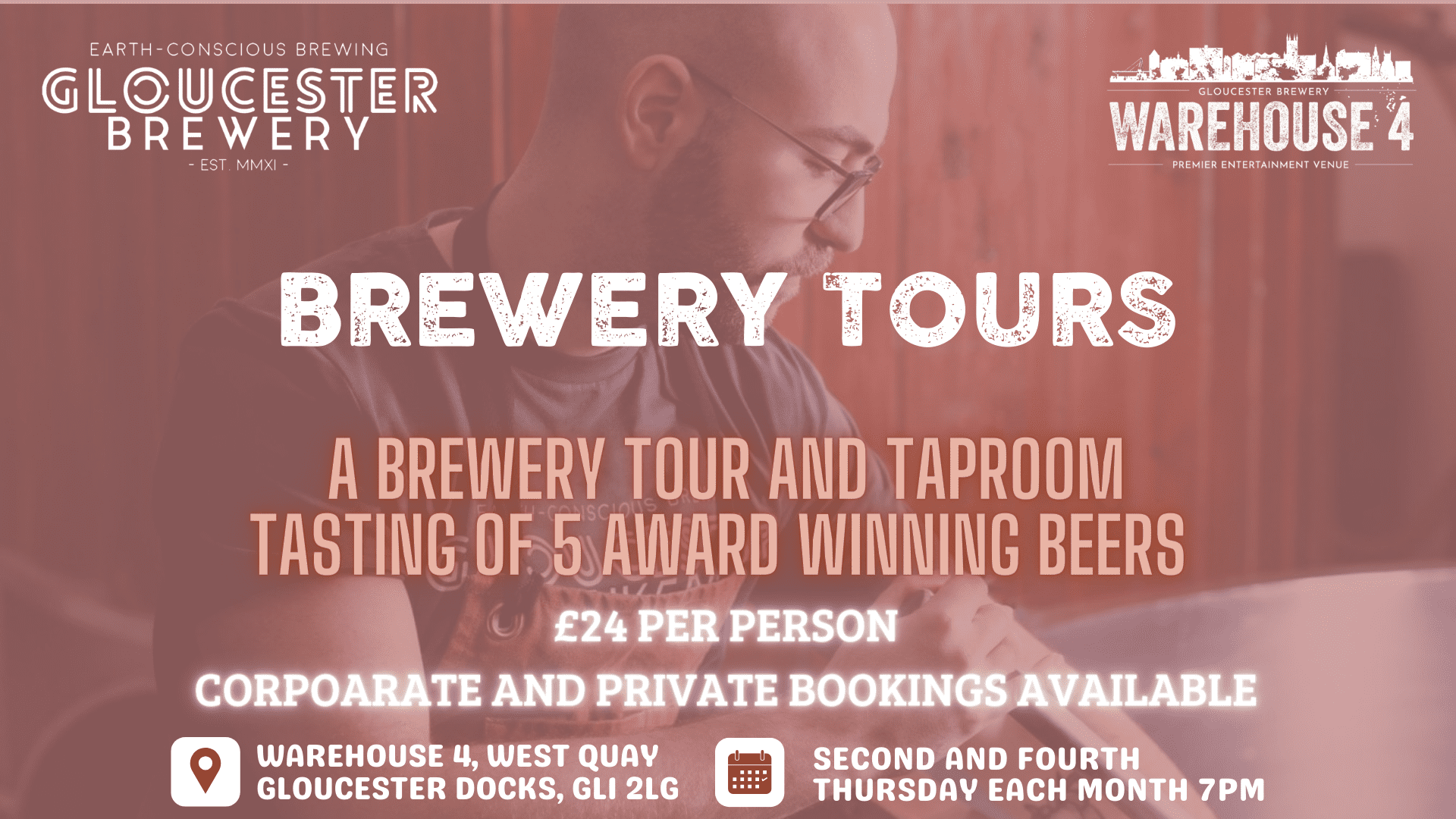 Gloucester Brewery tours and tasting