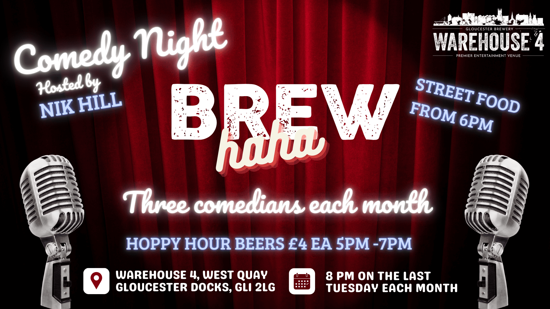 Brew ha ha - Gloucester Brewery monthly comedy night